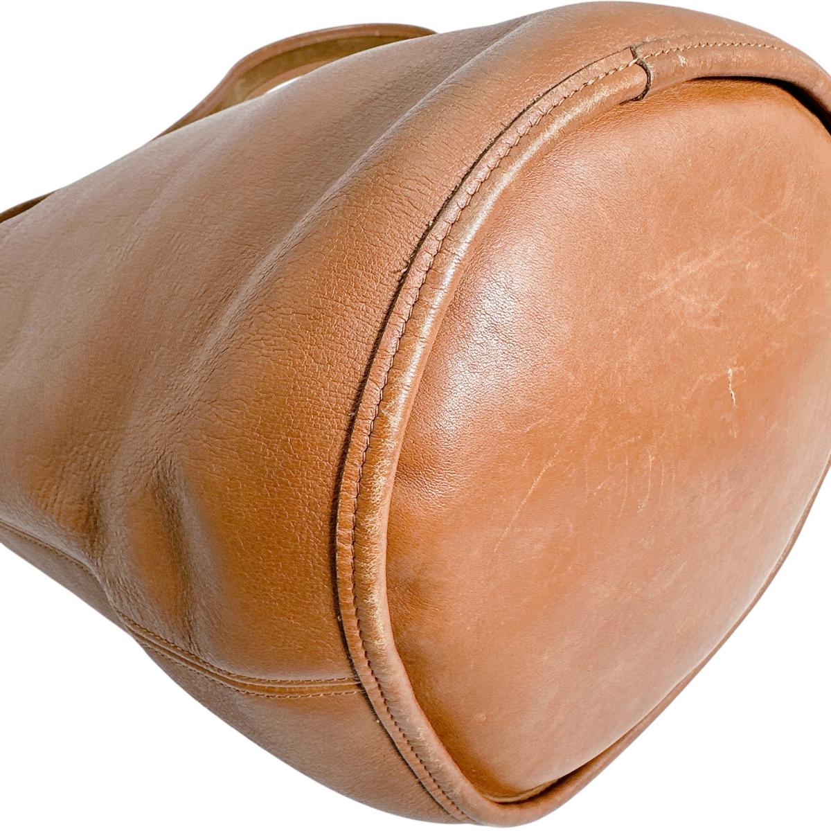 コーチ COACH ハンドバッグ
 ショルダーバッグ レザ－ オールドコーチ レザー L7U ブラウン 【SS】
 【中古】