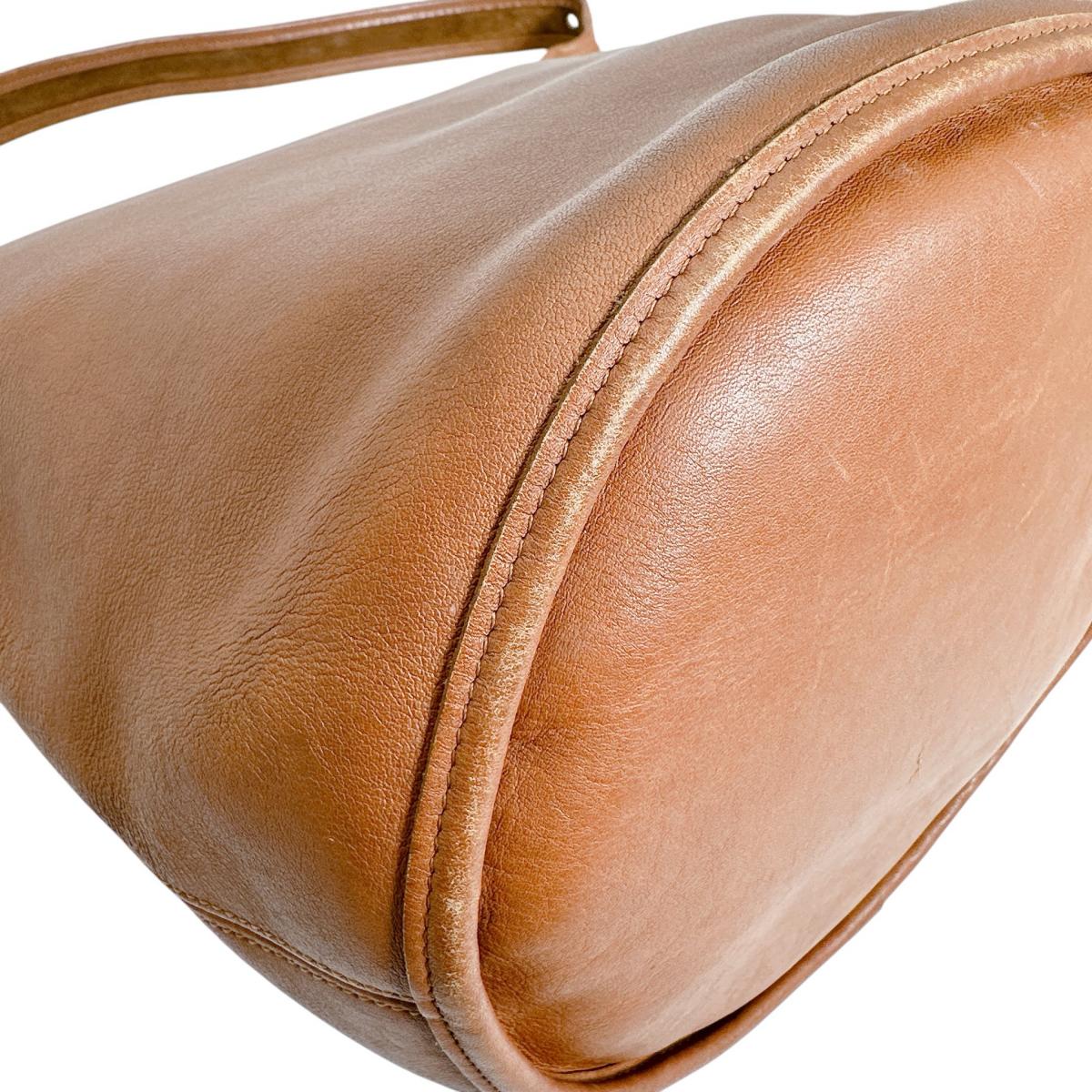 コーチ COACH ハンドバッグ
 ショルダーバッグ レザ－ オールドコーチ レザー L7U ブラウン 【SS】
 【中古】