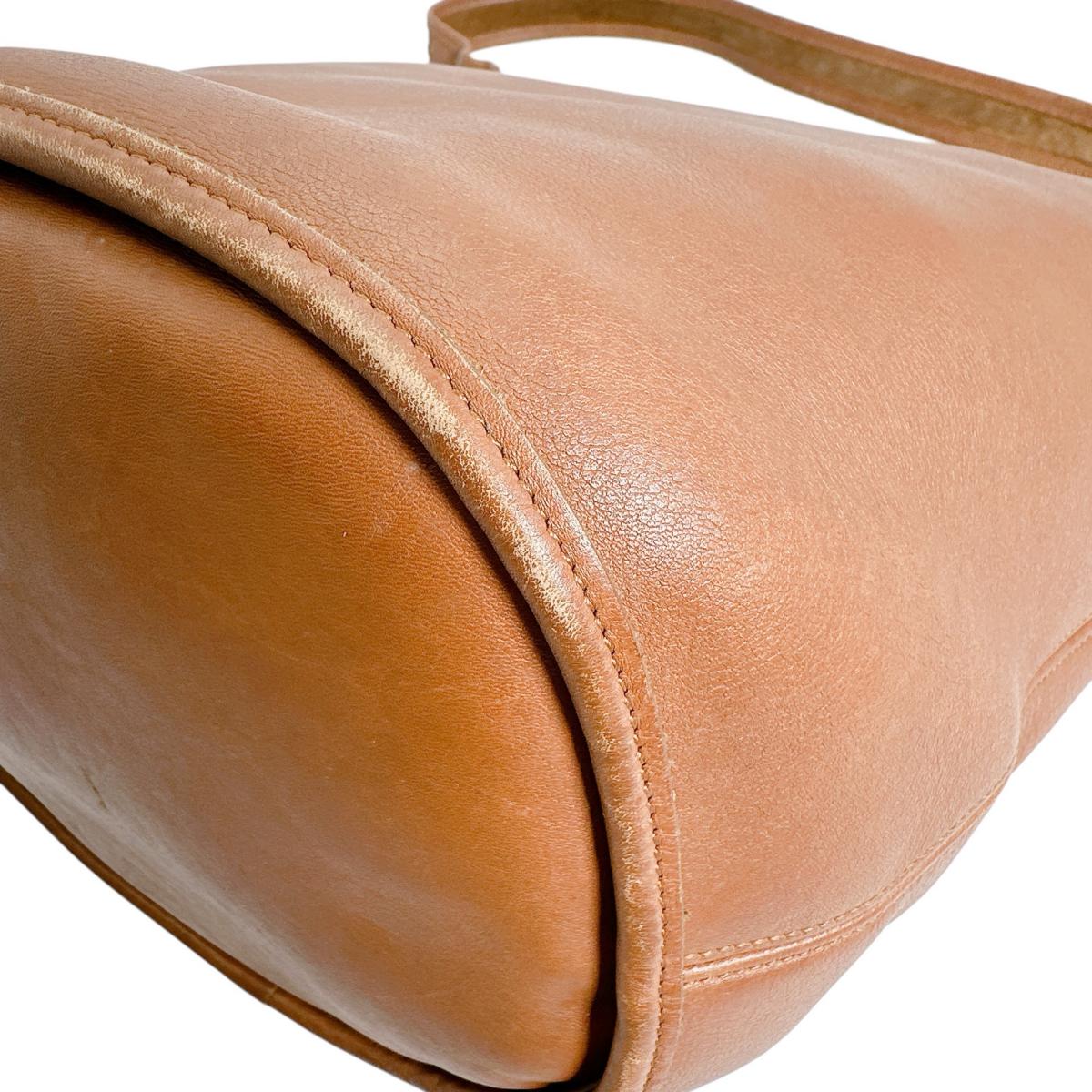 コーチ COACH ハンドバッグ
 ショルダーバッグ レザ－ オールドコーチ レザー L7U ブラウン 【SS】
 【中古】