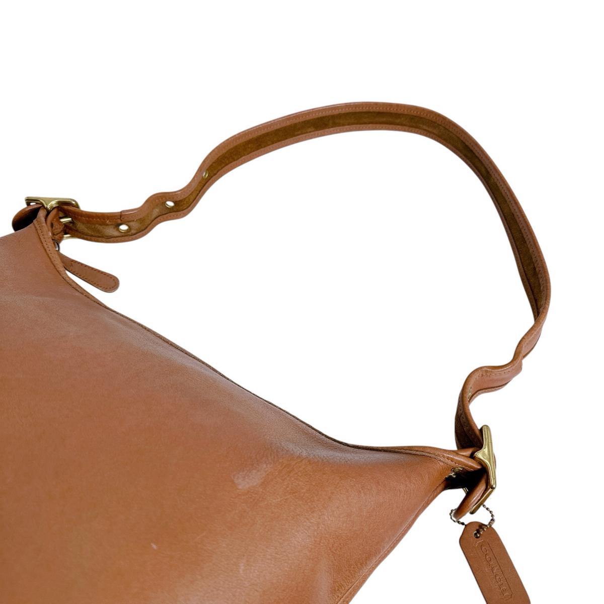 コーチ COACH ハンドバッグ
 ショルダーバッグ レザ－ オールドコーチ レザー L7U ブラウン 【SS】
 【中古】