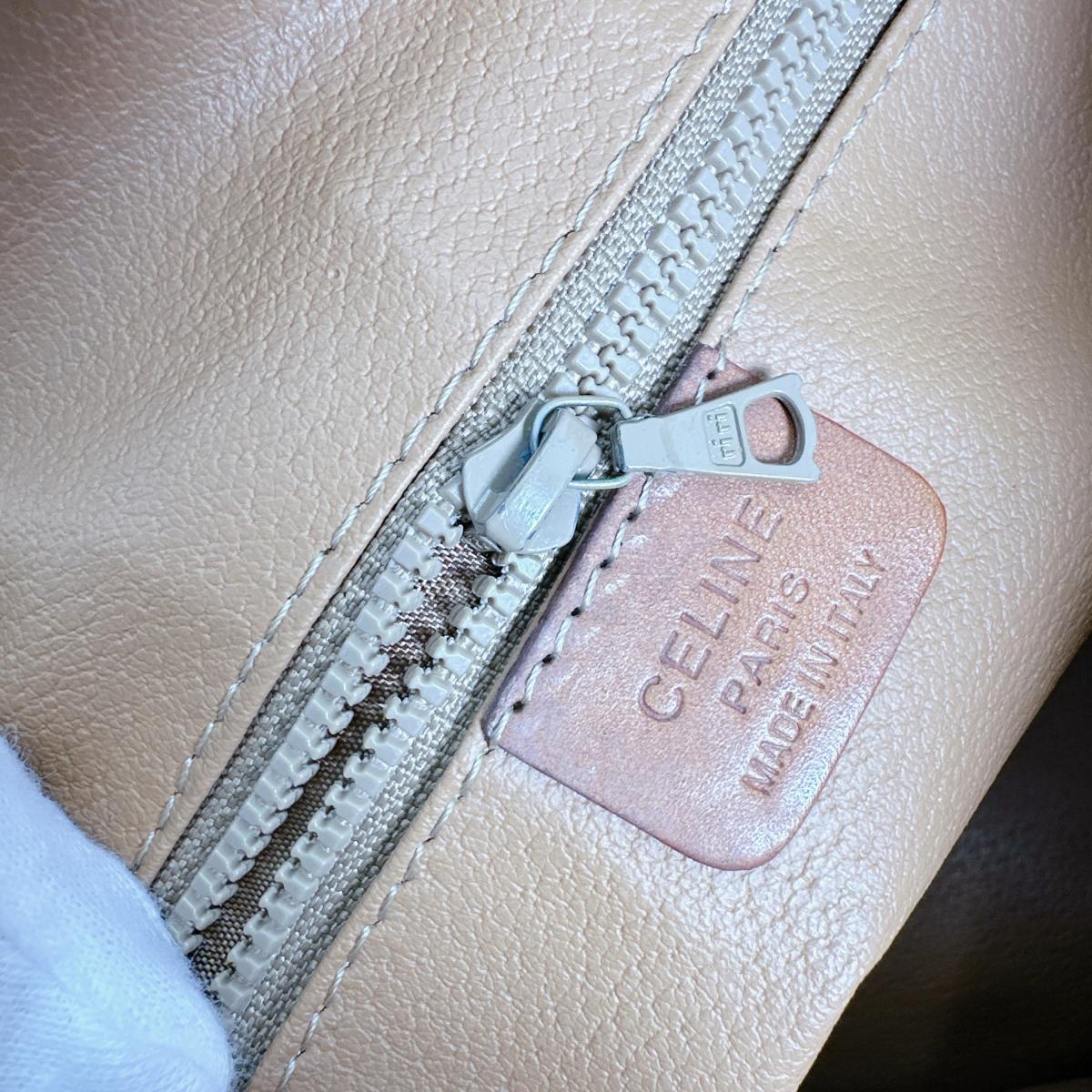 セリーヌ CELINE ハンドバッグ
 ハンドバッグ レザー マカダム レザー ブラウン 【SS】
 【中古】
