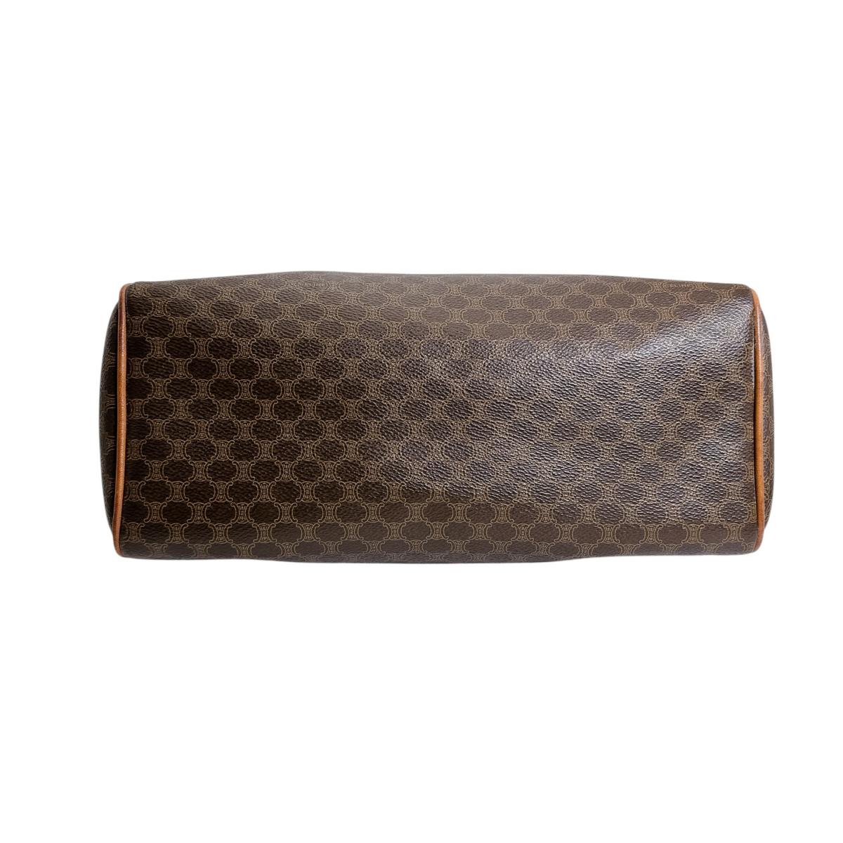 セリーヌ CELINE ハンドバッグ
 ハンドバッグ レザー マカダム レザー ブラウン 【SS】
 【中古】