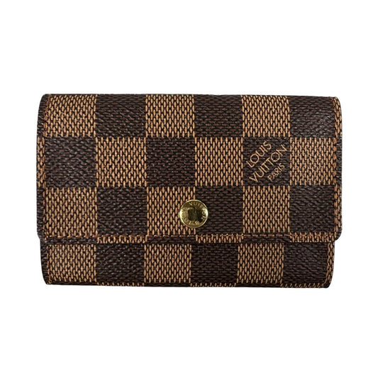 ルイヴィトン LOUIS VUITTON キーケース
 キーケース6本用 ダミエ ミュルティクレ6 ダミエキャンバス N62630 ブラウン LV
 【SS】
 【中古】