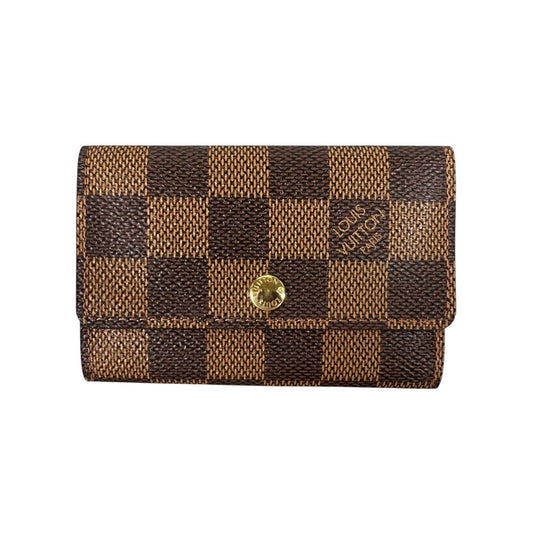 ルイヴィトン LOUIS VUITTON キーケース
 キーケース6本用 ダミエ ミュルティクレ6 ダミエキャンバス N62630 ブラウン LV
 【SS】
 【中古】