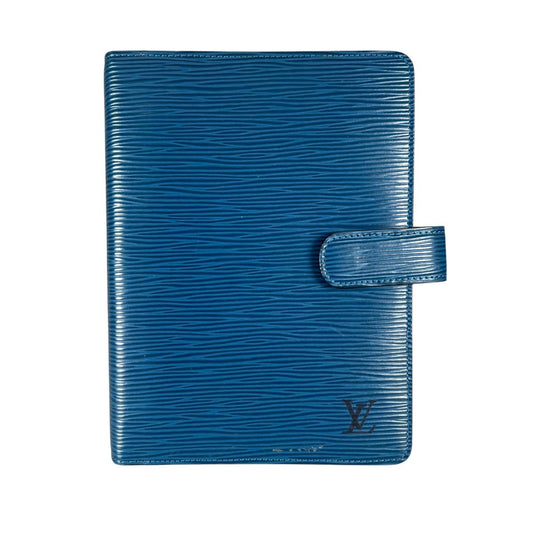 ルイヴィトン LOUIS VUITTON 手帳カバー
 アジェンダ エピ MM エピレザー R20045 トレドブルー LV
 【SS】
 【中古】