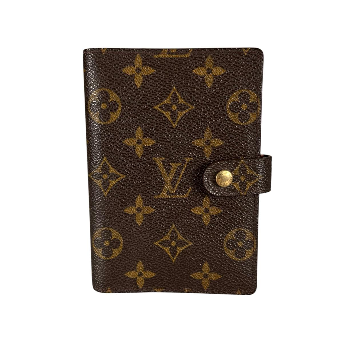 ルイヴィトン LOUIS VUITTON 手帳カバー
 システム手帳カバー モノグラム アジェンダ PM モノグラムキャンバス R20005 ブラウン LV
 【SS】
 【中古】