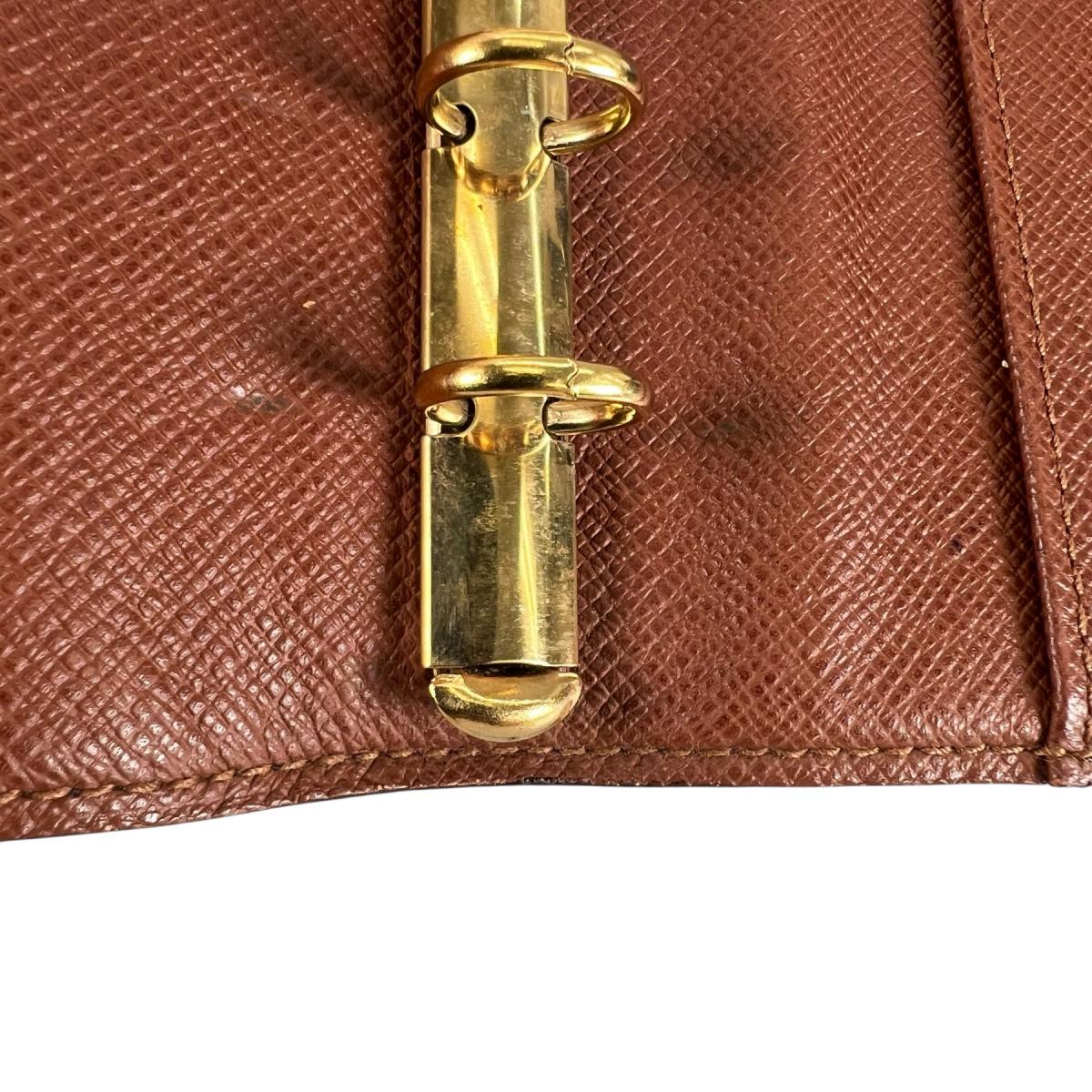 ルイヴィトン LOUIS VUITTON 手帳カバー
 システム手帳カバー モノグラム アジェンダ PM モノグラムキャンバス R20005 ブラウン LV
 【SS】
 【中古】