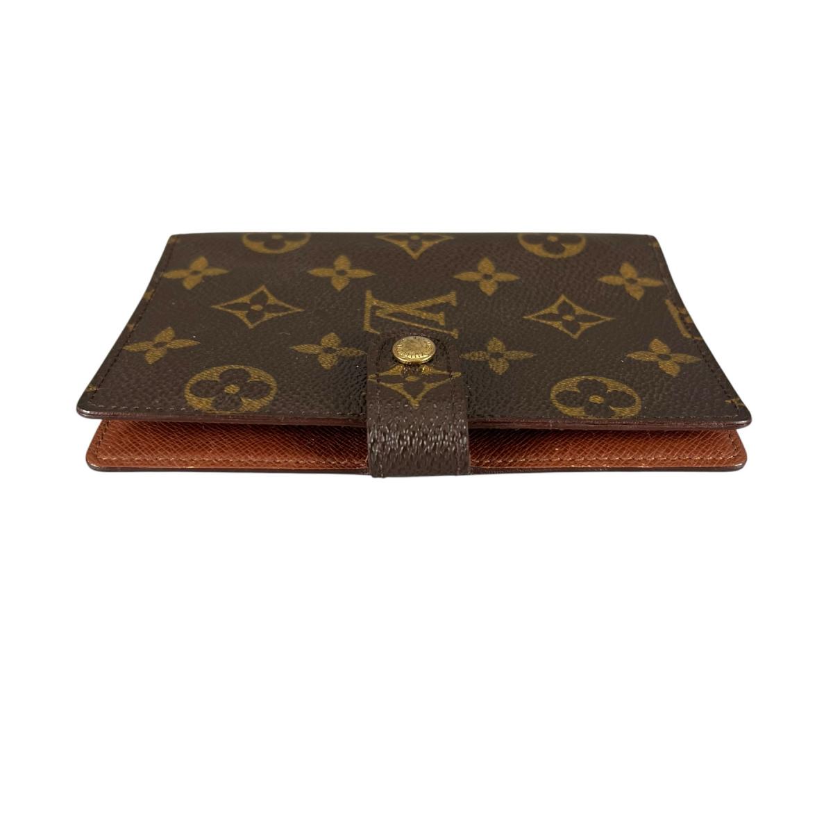 ルイヴィトン LOUIS VUITTON 手帳カバー
 システム手帳カバー モノグラム アジェンダ PM モノグラムキャンバス R20005 ブラウン LV
 【SS】
 【中古】