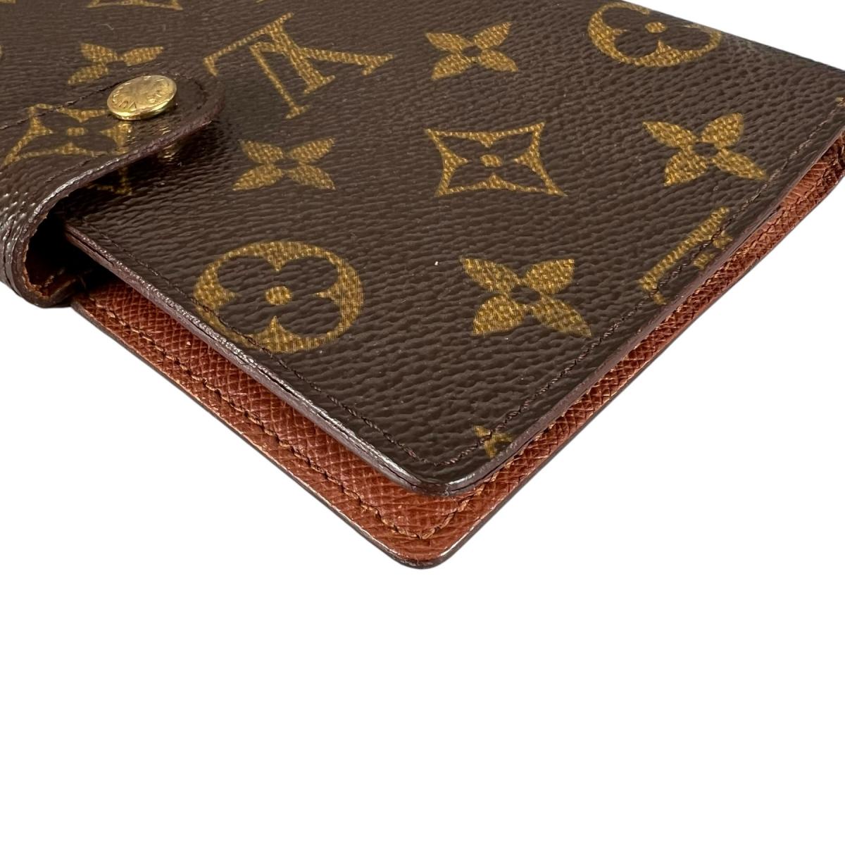 ルイヴィトン LOUIS VUITTON 手帳カバー
 システム手帳カバー モノグラム アジェンダ PM モノグラムキャンバス R20005 ブラウン LV
 【SS】
 【中古】