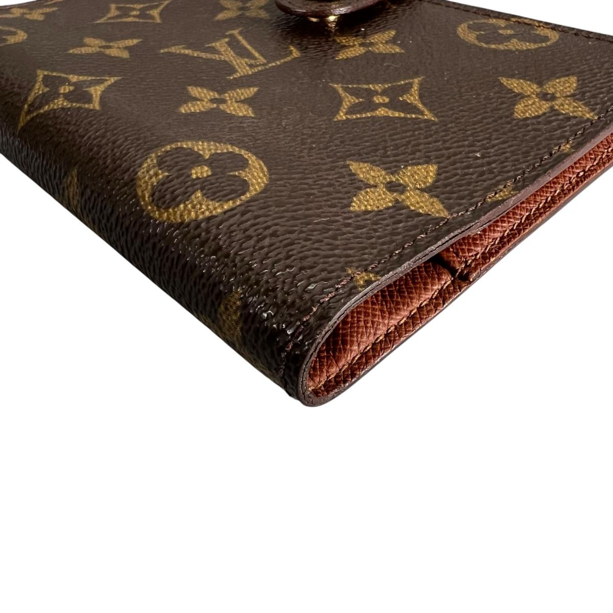 ルイヴィトン LOUIS VUITTON 手帳カバー
 システム手帳カバー モノグラム アジェンダ PM モノグラムキャンバス R20005 ブラウン LV
 【SS】
 【中古】
