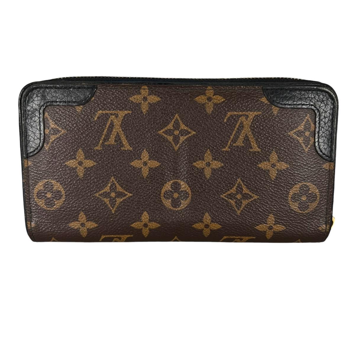 ルイヴィトン LOUIS VUITTON 長財布
 ラウンドファスナー モノグラム ジッピー・ウォレット モノグラムキャンバス M61855 ノワール LV
 【SS】
 【中古】