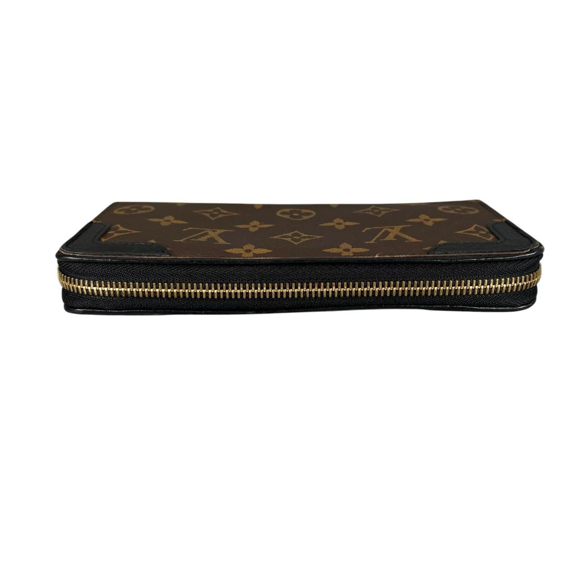 ルイヴィトン LOUIS VUITTON 長財布
 ラウンドファスナー モノグラム ジッピー・ウォレット モノグラムキャンバス M61855 ノワール LV
 【SS】
 【中古】