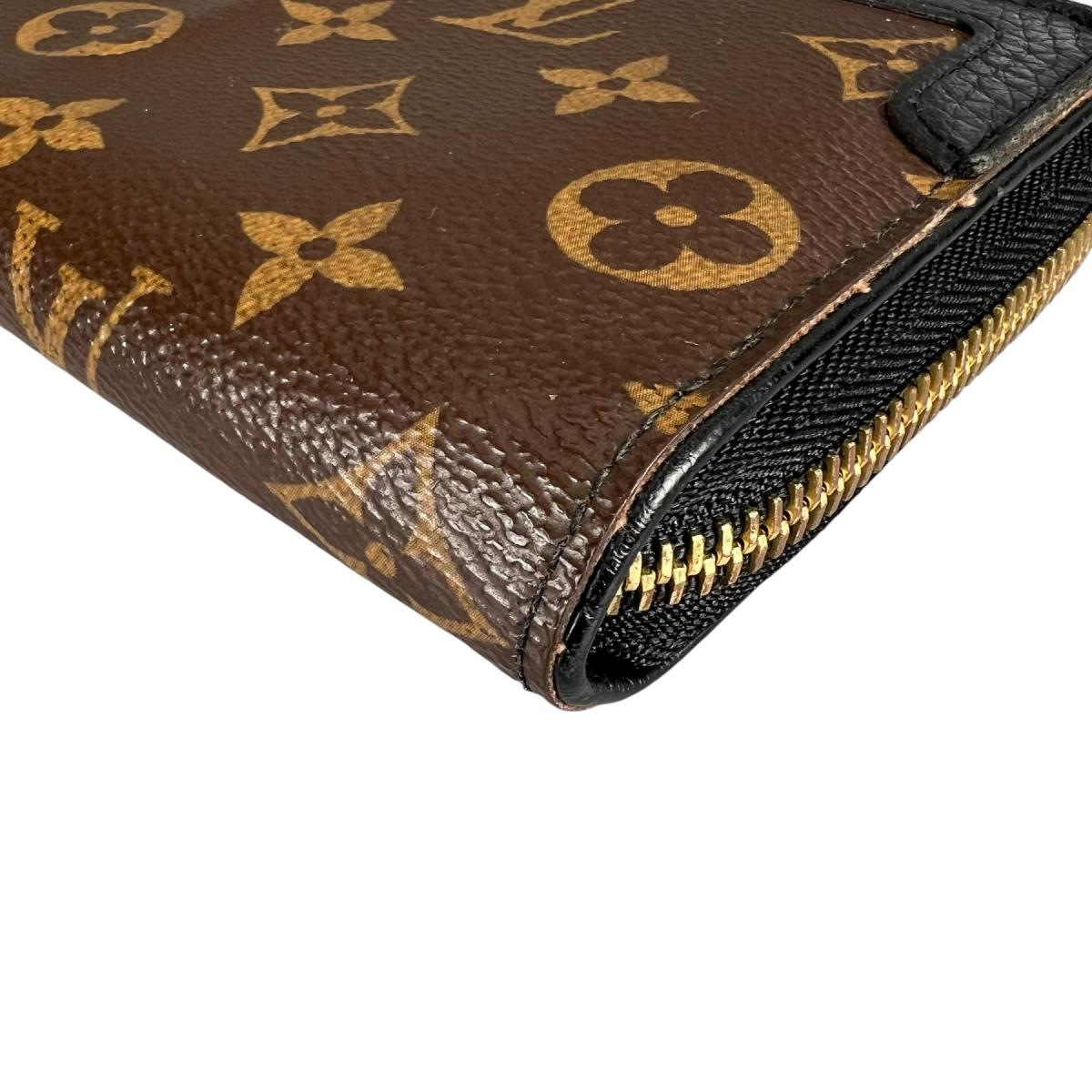 ルイヴィトン LOUIS VUITTON 長財布
 ラウンドファスナー モノグラム ジッピー・ウォレット モノグラムキャンバス M61855 ノワール LV
 【SS】
 【中古】