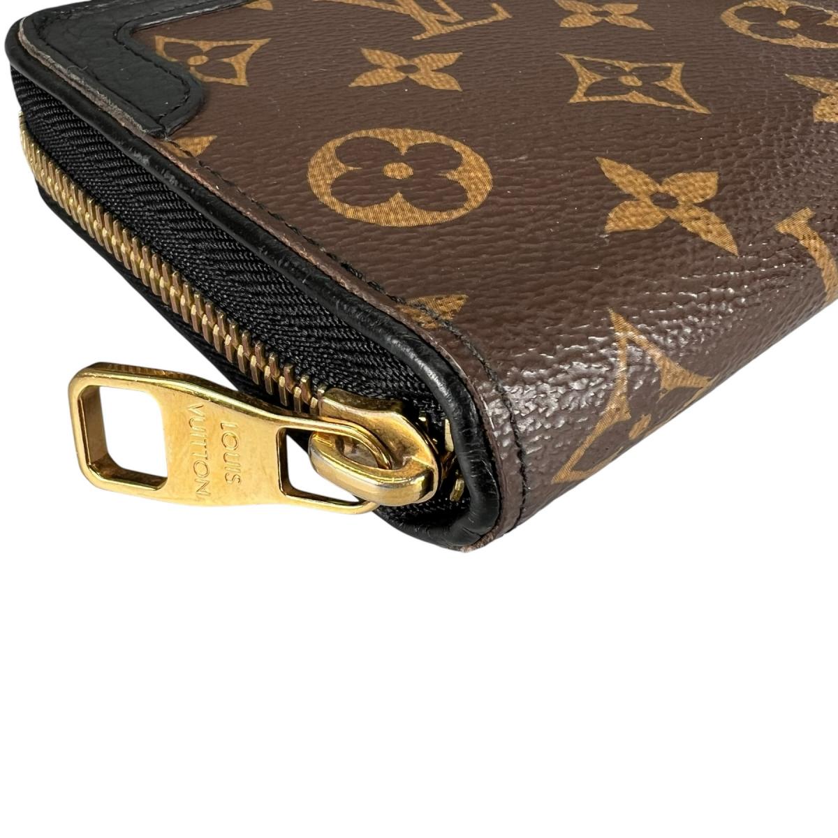 ルイヴィトン LOUIS VUITTON 長財布
 ラウンドファスナー モノグラム ジッピー・ウォレット モノグラムキャンバス M61855 ノワール LV
 【SS】
 【中古】