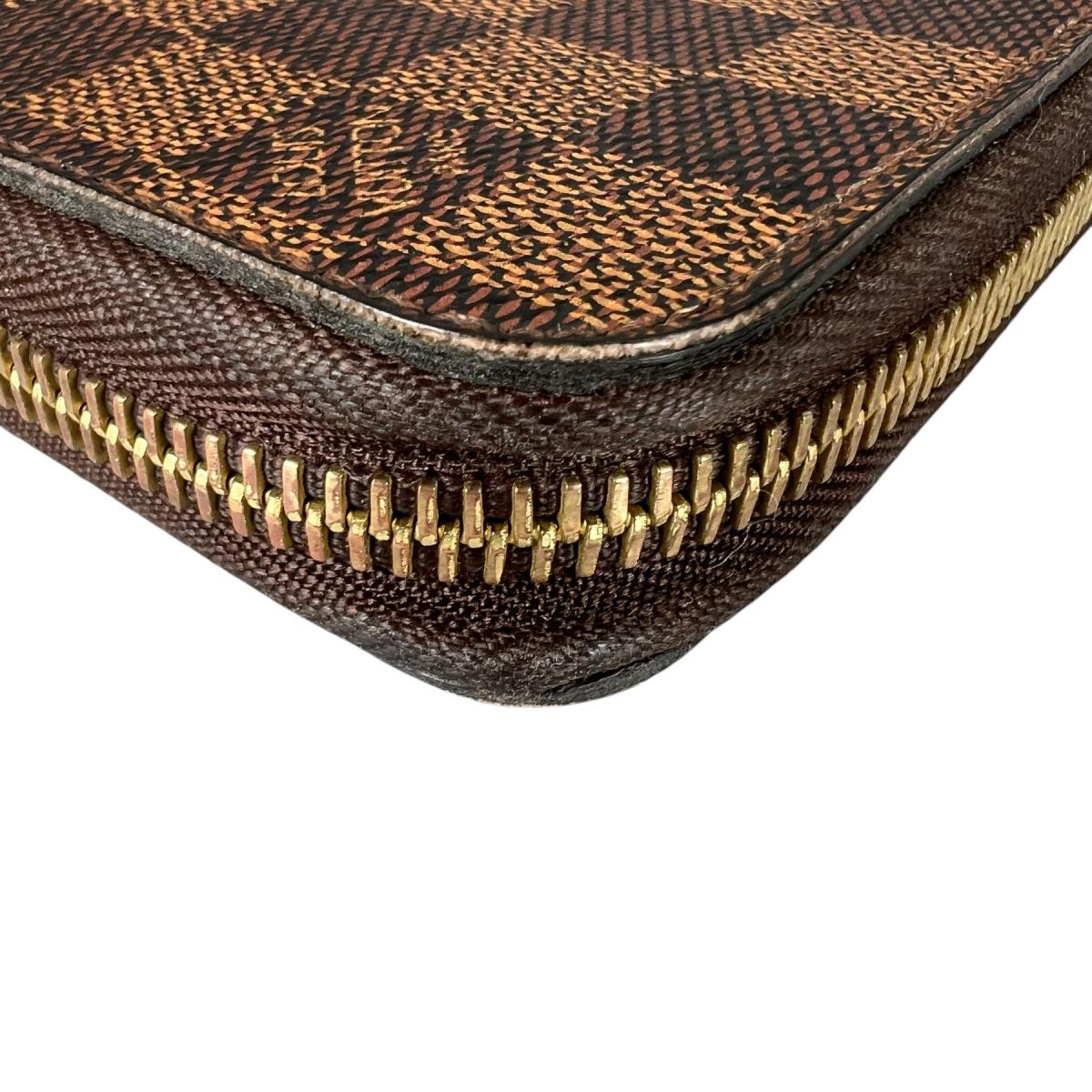 ルイヴィトン LOUIS VUITTON 長財布
 長財布 ダミエ ジッピーウォレット ダミエキャンバス N41661 ブラウン LV
 【SS】
 【中古】