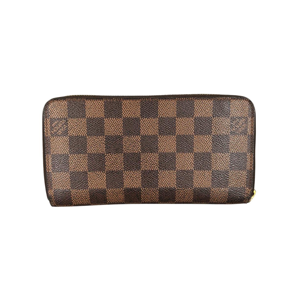 ルイヴィトン LOUIS VUITTON 長財布
 長財布 ダミエ ジッピーウォレット ダミエキャンバス N41661 ブラウン LV
 【SS】
 【中古】