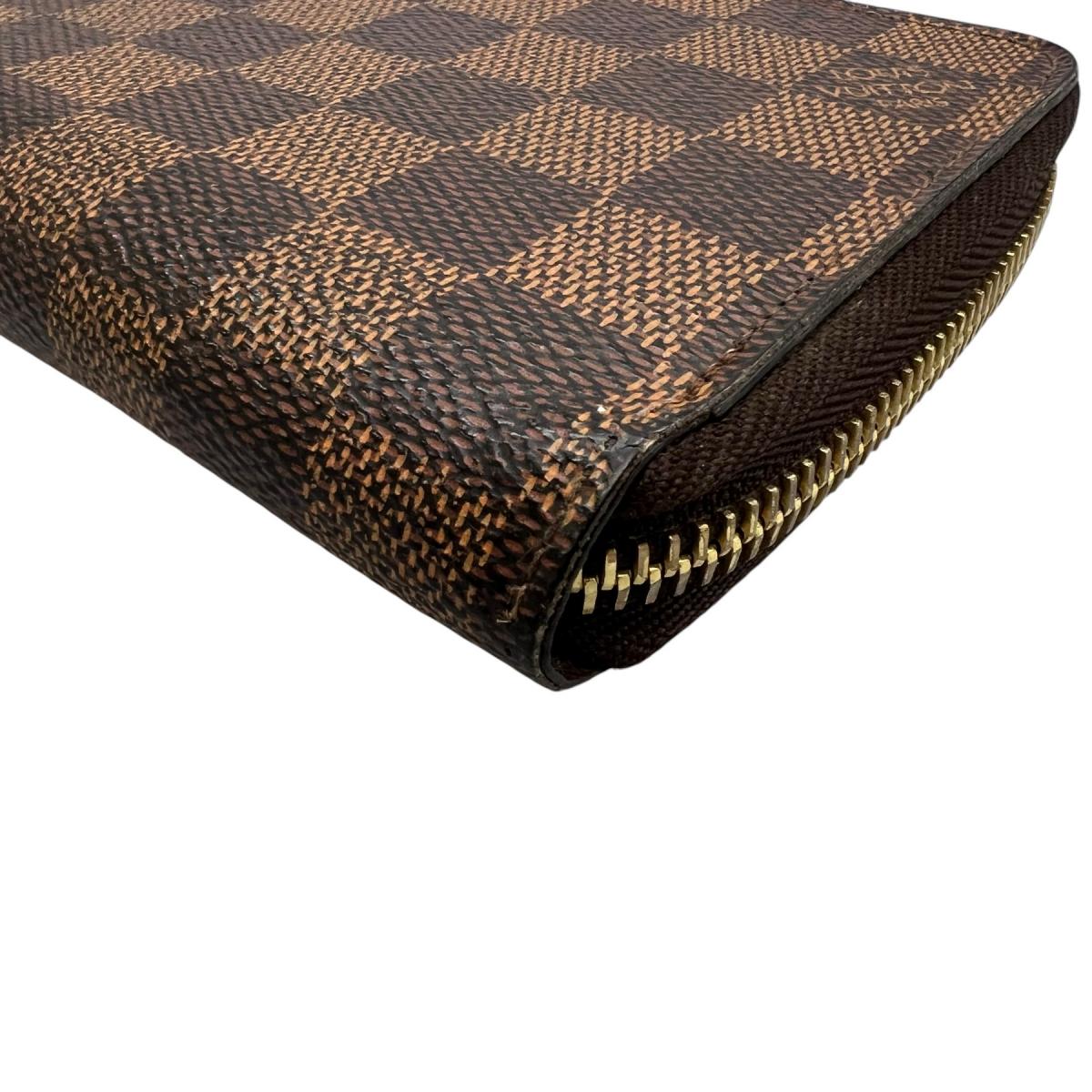 ルイヴィトン LOUIS VUITTON 長財布
 長財布 ダミエ ジッピーウォレット ダミエキャンバス N41661 ブラウン LV
 【SS】
 【中古】