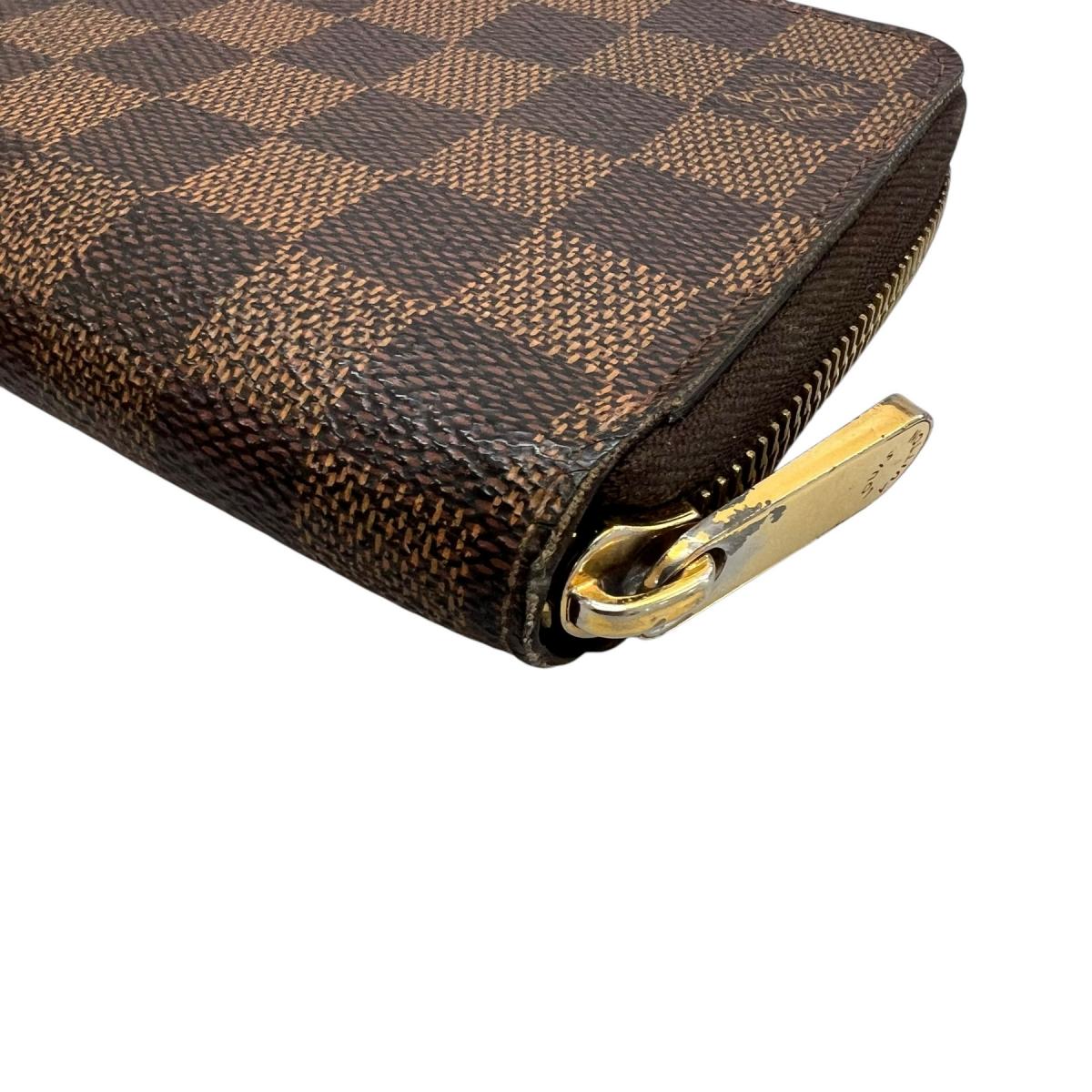 ルイヴィトン LOUIS VUITTON 長財布
 長財布 ダミエ ジッピーウォレット ダミエキャンバス N41661 ブラウン LV
 【SS】
 【中古】