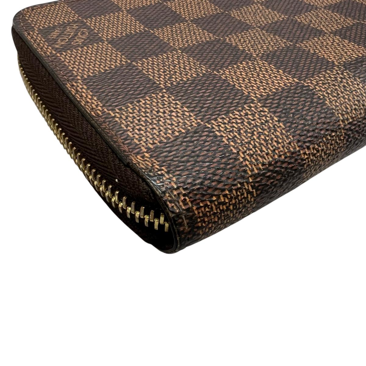 ルイヴィトン LOUIS VUITTON 長財布
 長財布 ダミエ ジッピーウォレット ダミエキャンバス N41661 ブラウン LV
 【SS】
 【中古】