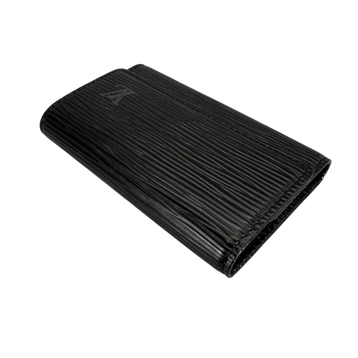 ルイヴィトン LOUIS VUITTON キーケース
 キーケース エピ ミュルティクレ6 エピレザー M63812 ノワール LV
 【SS】
 【中古】