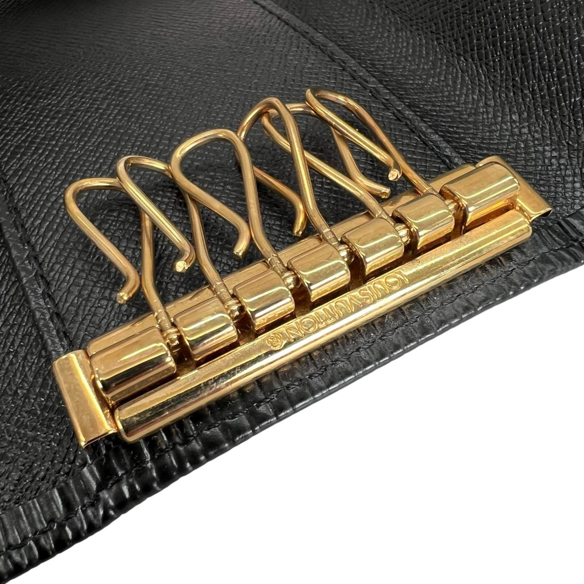 ルイヴィトン LOUIS VUITTON キーケース
 キーケース エピ ミュルティクレ6 エピレザー M63812 ノワール LV
 【SS】
 【中古】