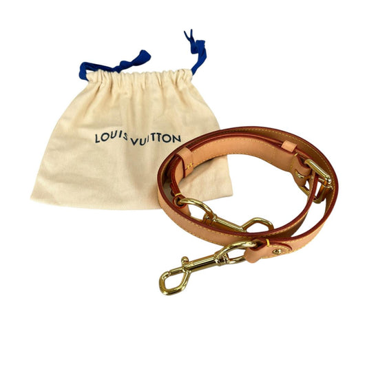 ルイヴィトン LOUIS VUITTON ショルダーストラップ
 ショルダーストラップ ヌメ革 バンドリエール ヌメ革 J00109 ベージュ LV
 【SS】
 【中古】