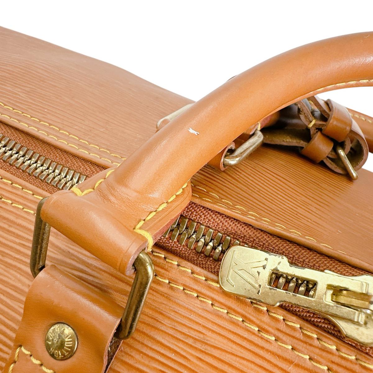 ルイヴィトン LOUIS VUITTON ボストンバッグ
 旅行かばん エピ キーポル55 エピレザー M42958 ジパングゴールド LV
 【SS】
 【中古】