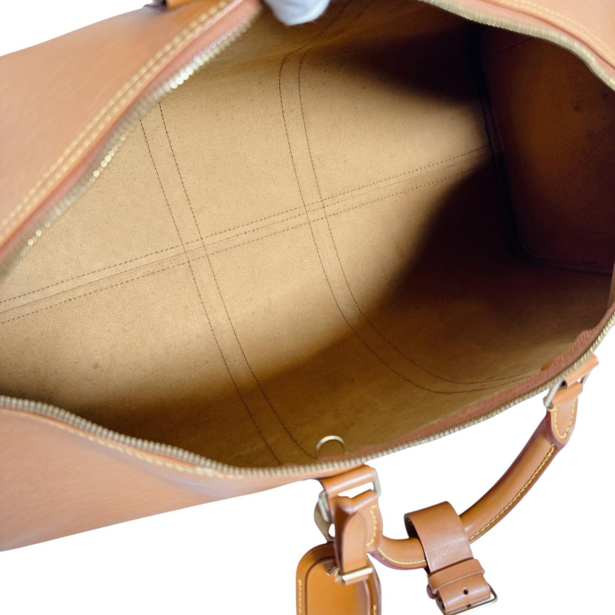 ルイヴィトン LOUIS VUITTON ボストンバッグ
 旅行かばん エピ キーポル55 エピレザー M42958 ジパングゴールド LV
 【SS】
 【中古】