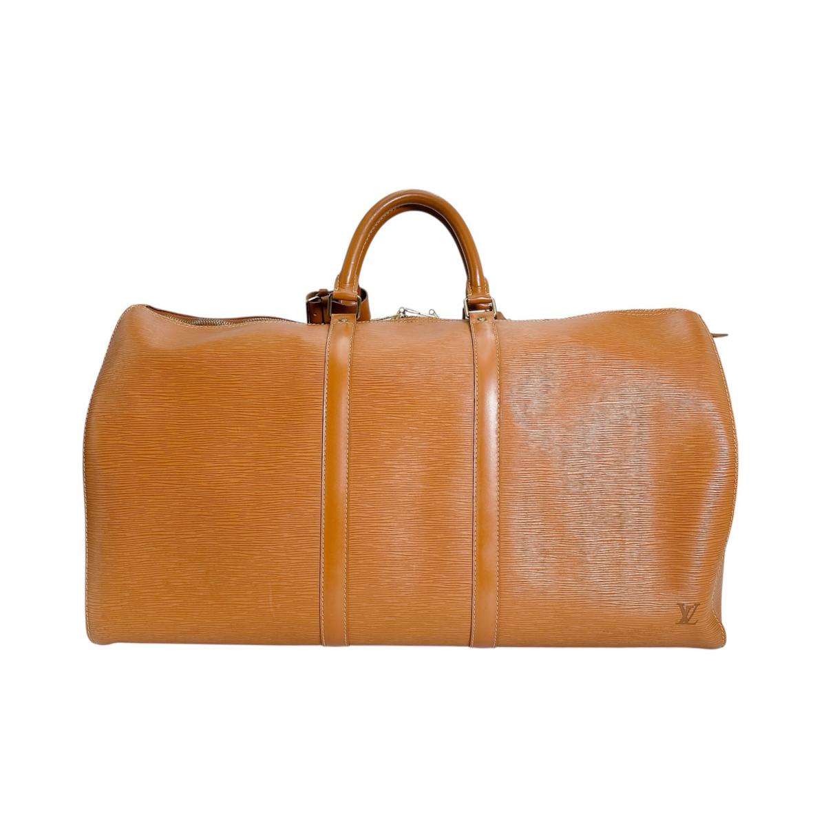 ルイヴィトン LOUIS VUITTON ボストンバッグ
 旅行かばん エピ キーポル55 エピレザー M42958 ジパングゴールド LV
 【SS】
 【中古】