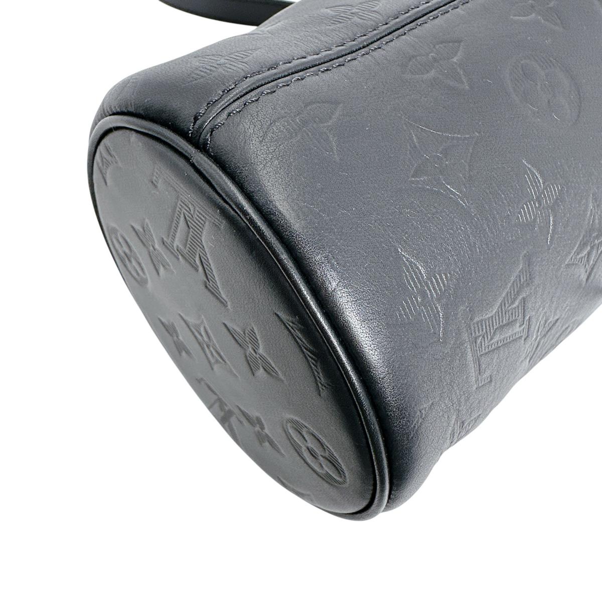 ルイヴィトン LOUIS VUITTON ショルダーバッグ
 チョークナノバッグ モノグラム シャドウ カーフ M44628 ブラック LV
 【SS】
 【中古】