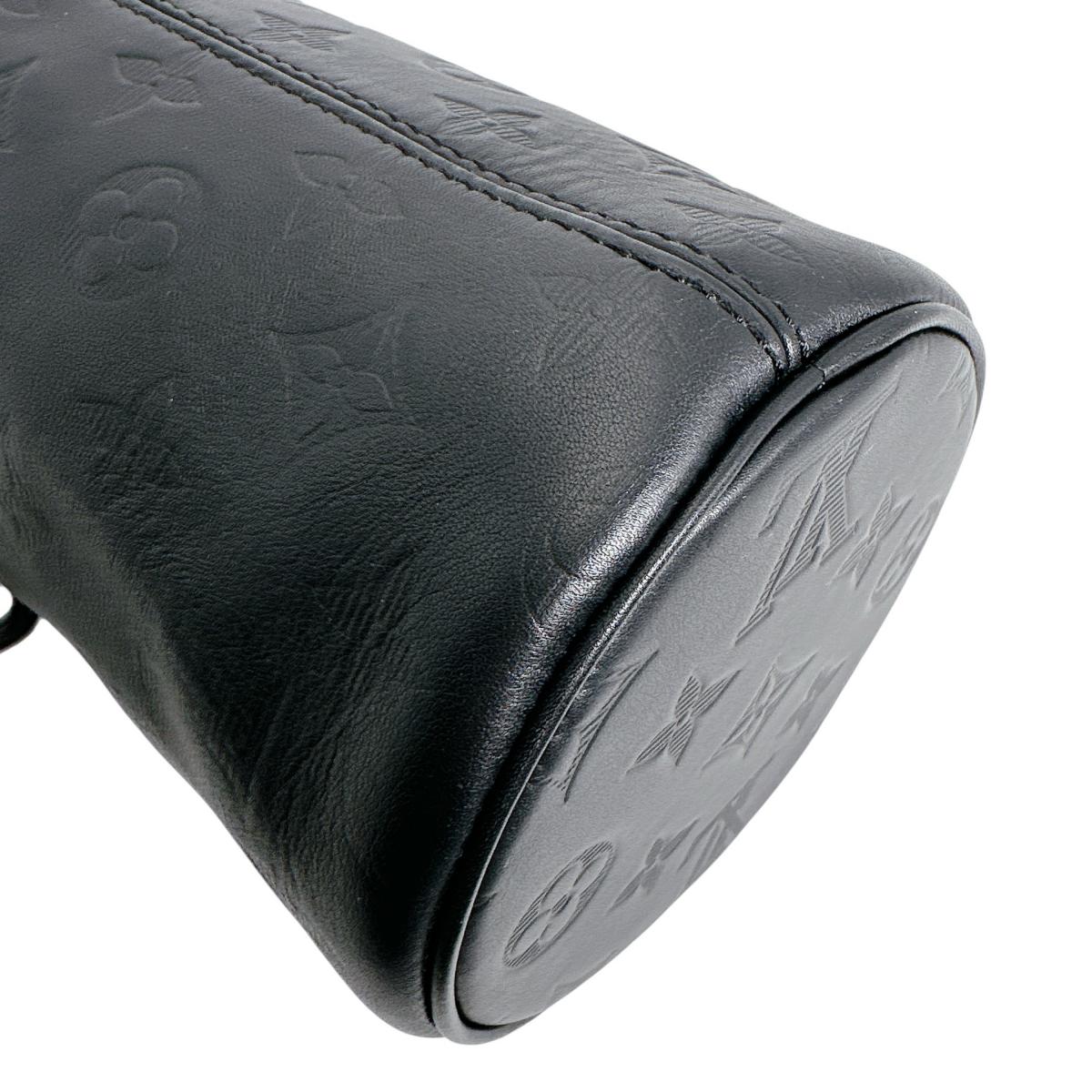 ルイヴィトン LOUIS VUITTON ショルダーバッグ
 チョークナノバッグ モノグラム シャドウ カーフ M44628 ブラック LV
 【SS】
 【中古】