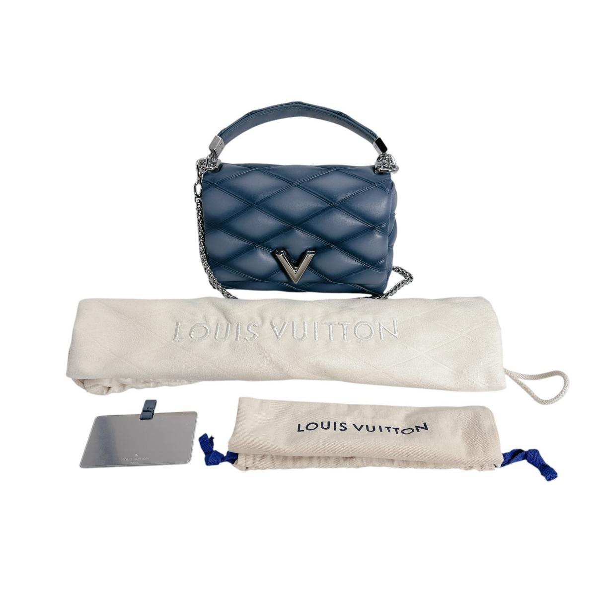 ルイヴィトン LOUIS VUITTON ハンドバッグ
 2wayバッグ マルタージュ GO-14PM ラムスキン M12434 デニムブルー LV
 【中古】