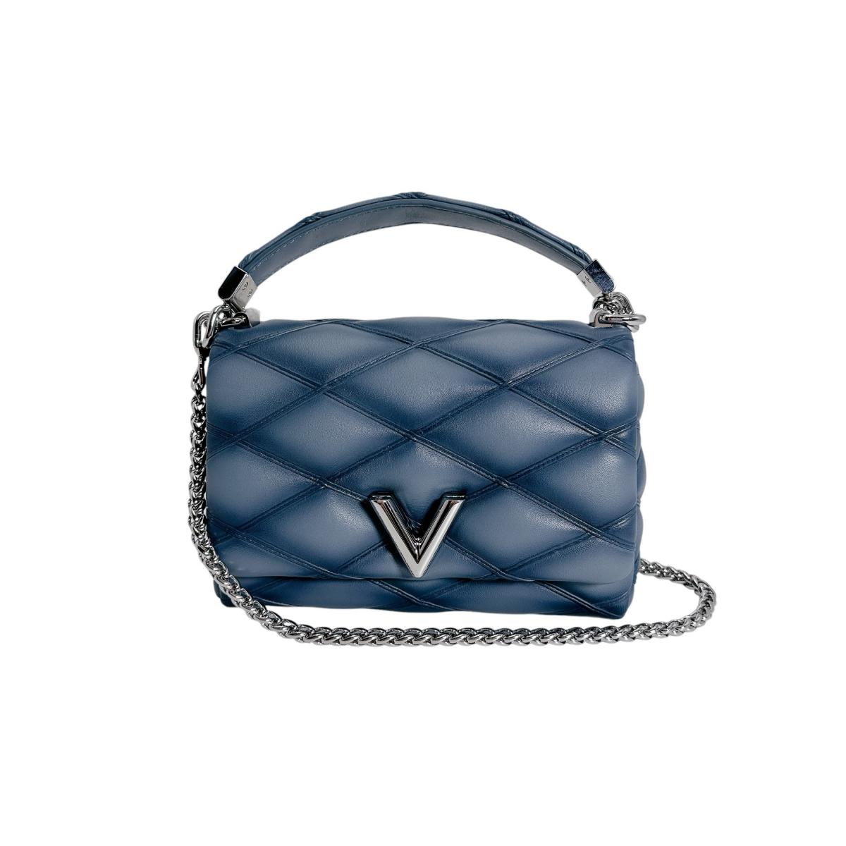 ルイヴィトン LOUIS VUITTON ハンドバッグ
 2wayバッグ マルタージュ GO-14PM ラムスキン M12434 デニムブルー LV
 【中古】