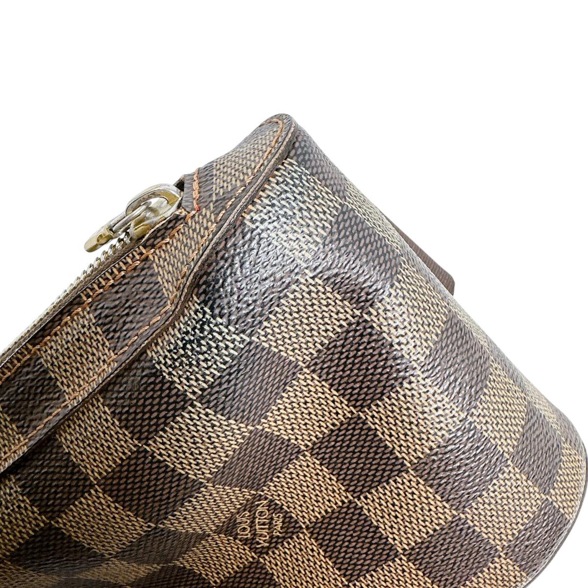 ルイヴィトン LOUIS VUITTON ボディバッグ
 ウエストポーチ 斜め掛け ジェロニモス ダミエキャンバス N51994 ブラウン LV
 【SS】
 【中古】