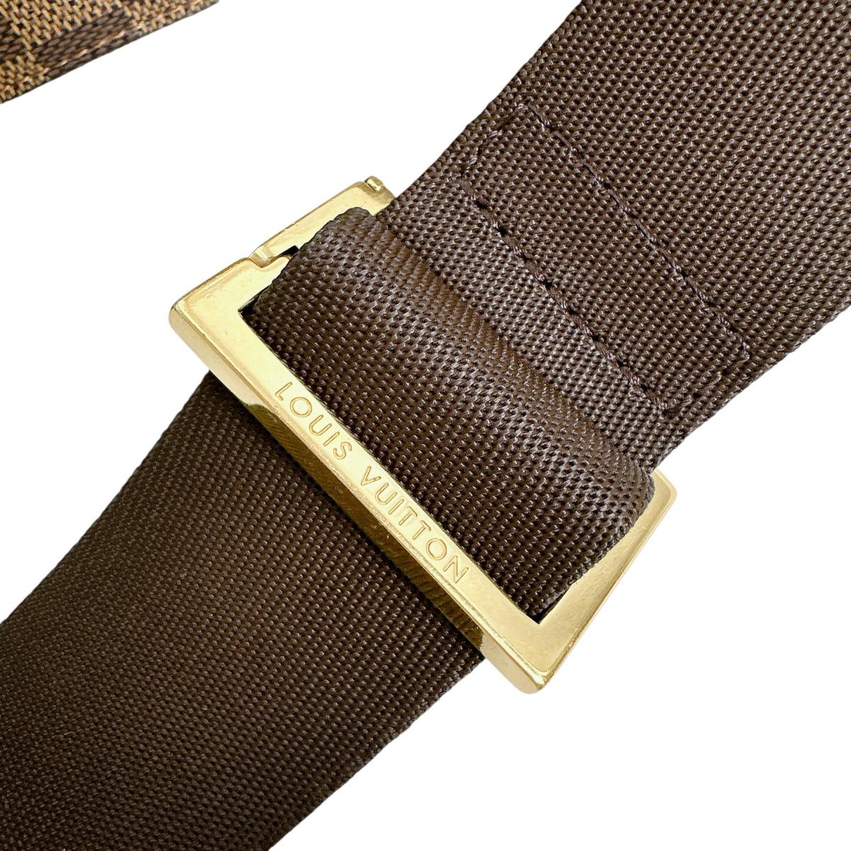 ルイヴィトン LOUIS VUITTON ボディバッグ
 ウエストポーチ 斜め掛け ジェロニモス ダミエキャンバス N51994 ブラウン LV
 【SS】
 【中古】