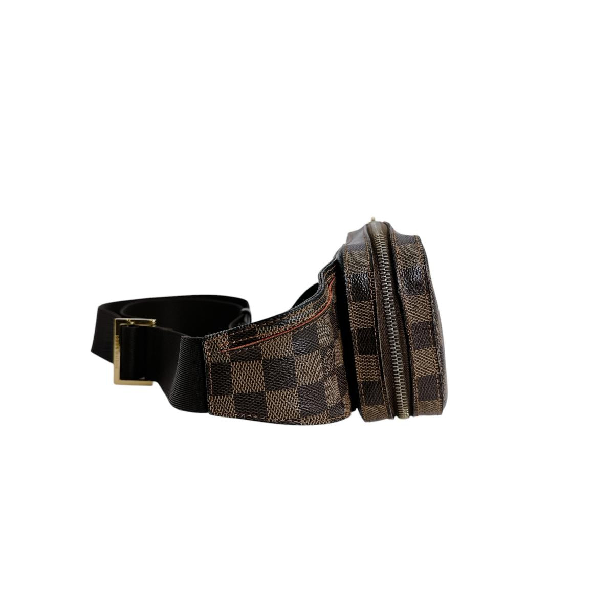 ルイヴィトン LOUIS VUITTON ボディバッグ
 ウエストポーチ 斜め掛け ジェロニモス ダミエキャンバス N51994 ブラウン LV
 【SS】
 【中古】