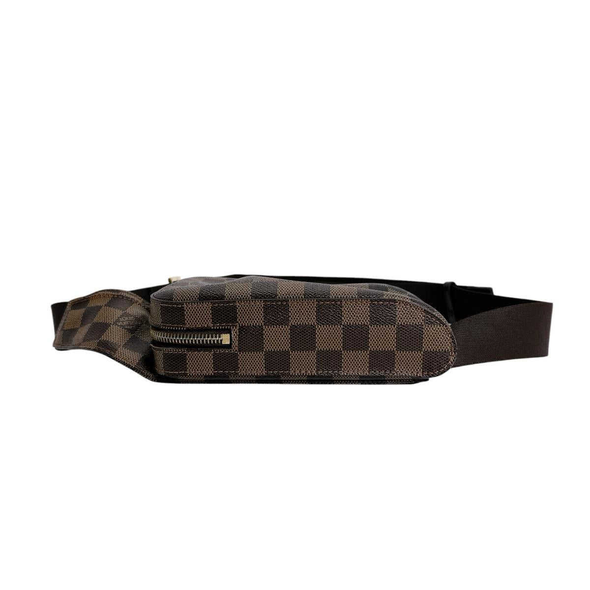 ルイヴィトン LOUIS VUITTON ボディバッグ
 ウエストポーチ 斜め掛け ジェロニモス ダミエキャンバス N51994 ブラウン LV
 【SS】
 【中古】