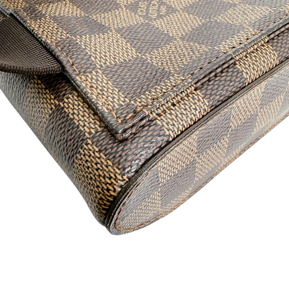 ルイヴィトン LOUIS VUITTON ボディバッグ
 ウエストポーチ 斜め掛け ジェロニモス ダミエキャンバス N51994 ブラウン LV
 【SS】
 【中古】