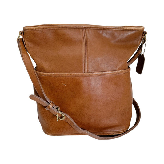 コーチ COACH ハンドバッグ
 ショルダーバッグ レザー オールドコーチ レザー 6713 ブラウン 【SS】
 【中古】