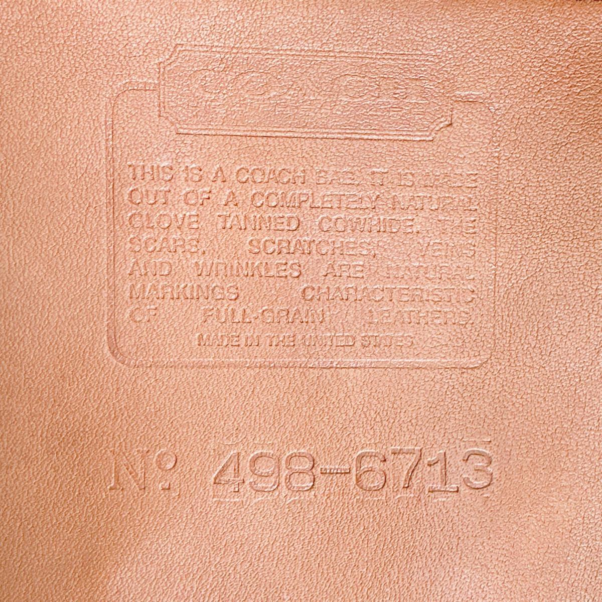コーチ COACH ハンドバッグ
 ショルダーバッグ レザー オールドコーチ レザー 6713 ブラウン 【SS】
 【中古】