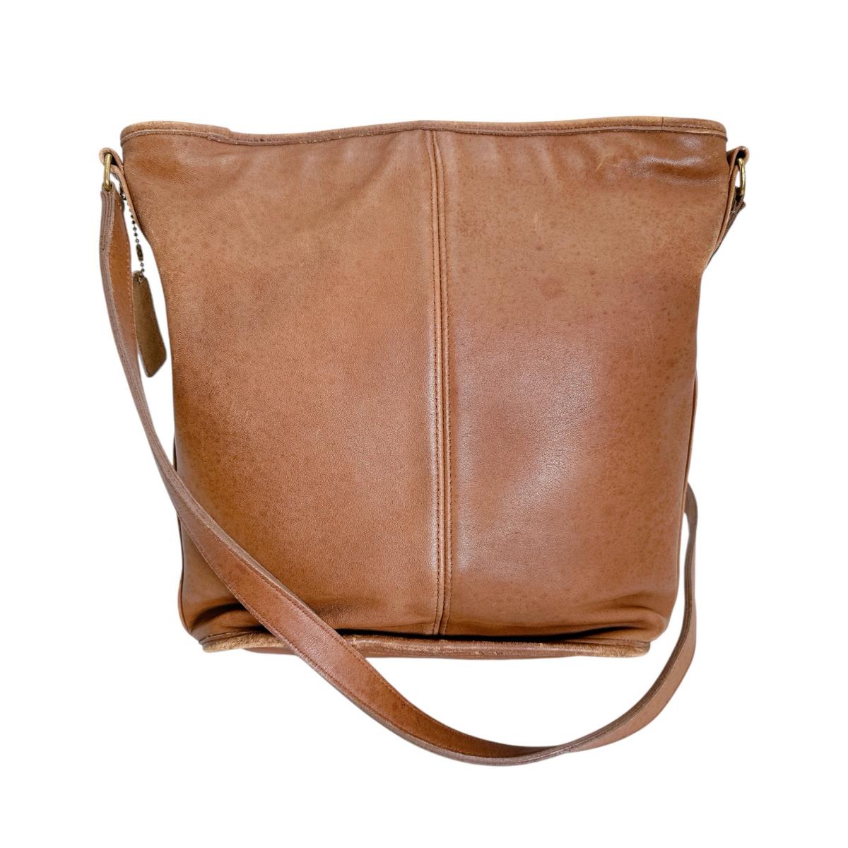 コーチ COACH ハンドバッグ
 ショルダーバッグ レザー オールドコーチ レザー 6713 ブラウン 【SS】
 【中古】