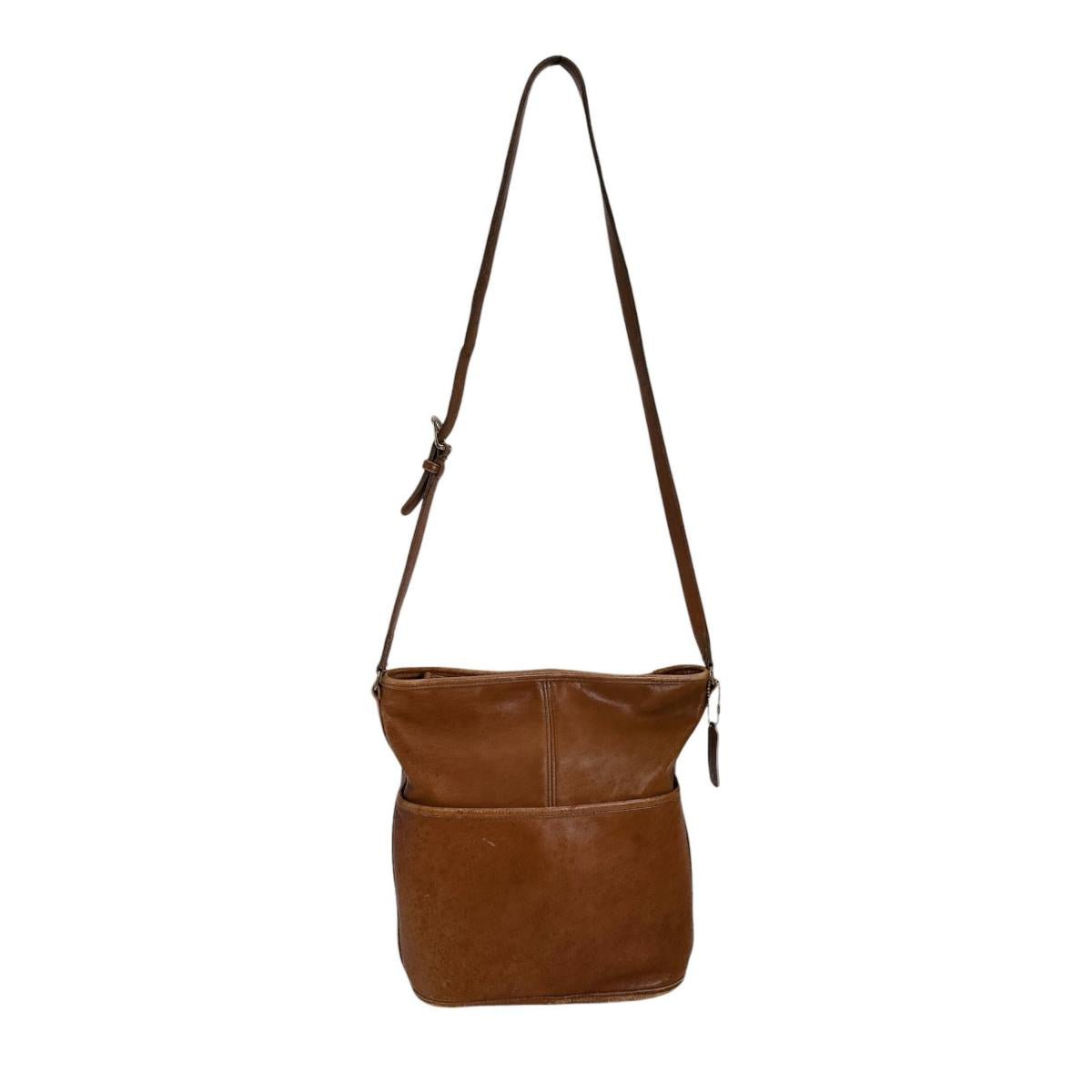 コーチ COACH ハンドバッグ
 ショルダーバッグ レザー オールドコーチ レザー 6713 ブラウン 【SS】
 【中古】