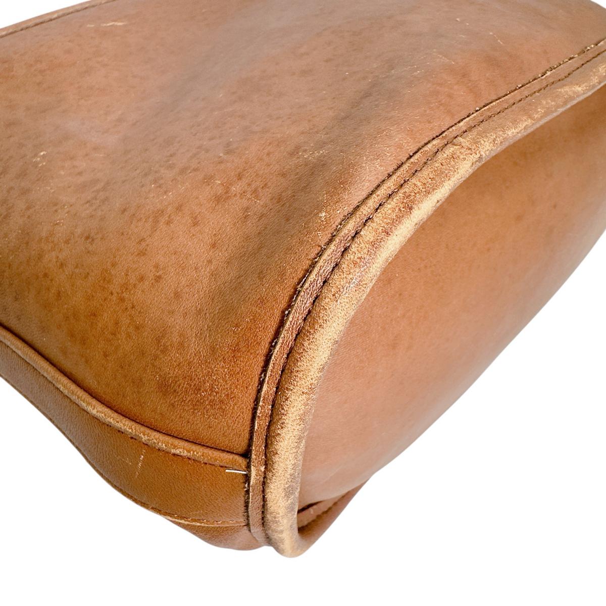 コーチ COACH ハンドバッグ
 ショルダーバッグ レザー オールドコーチ レザー 6713 ブラウン 【SS】
 【中古】