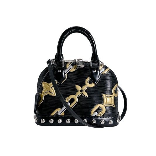 ルイヴィトン LOUIS VUITTON ショルダーバッグ
 チェーン柄 エピ アルマBB エピレザー M42482 ノワール LV
 【SS】
 【中古】