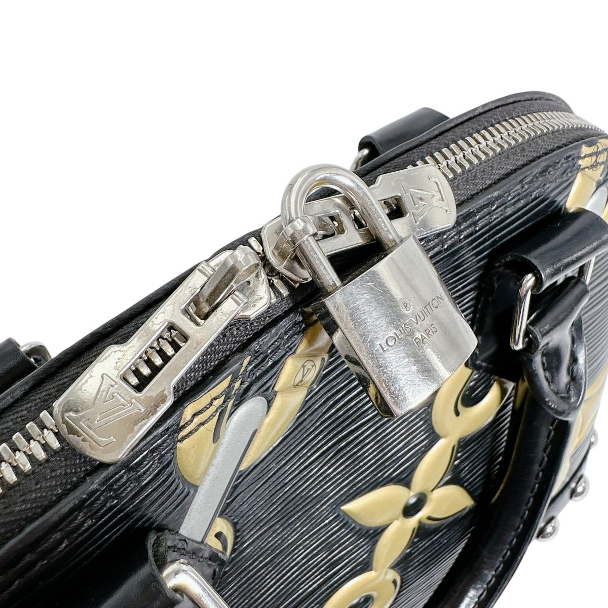 ルイヴィトン LOUIS VUITTON ショルダーバッグ
 チェーン柄 エピ アルマBB エピレザー M42482 ノワール LV
 【SS】
 【中古】