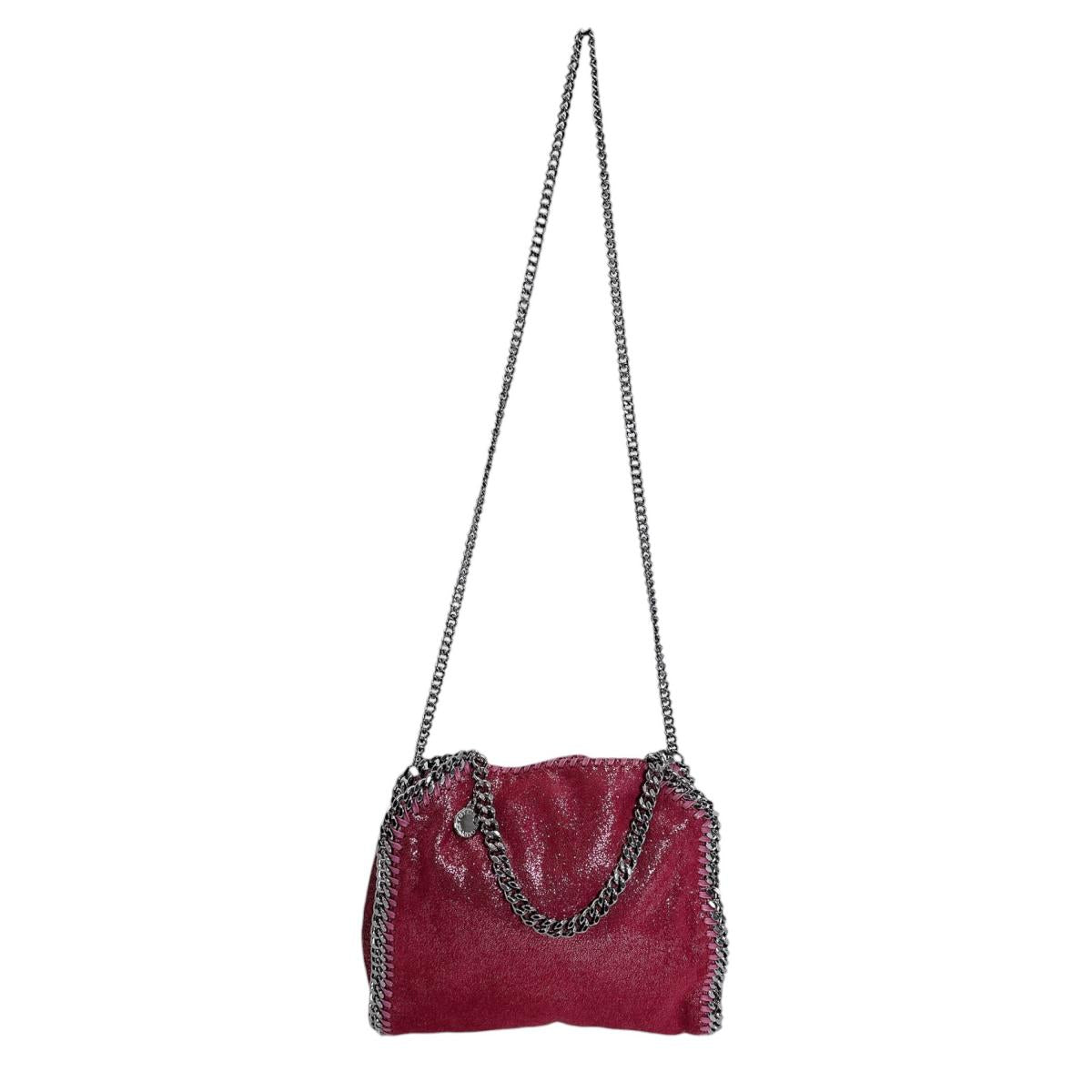 ステラマッカートニー Stella McCartney ショルダーバッグ
 斜めがけ ミニトートバッグ ファラベラ 371223 W9056 ピンク 【SS】
 【中古】