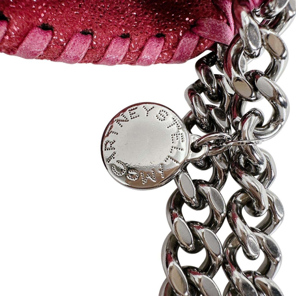 ステラマッカートニー Stella McCartney ショルダーバッグ
 斜めがけ ミニトートバッグ ファラベラ 371223 W9056 ピンク 【SS】
 【中古】