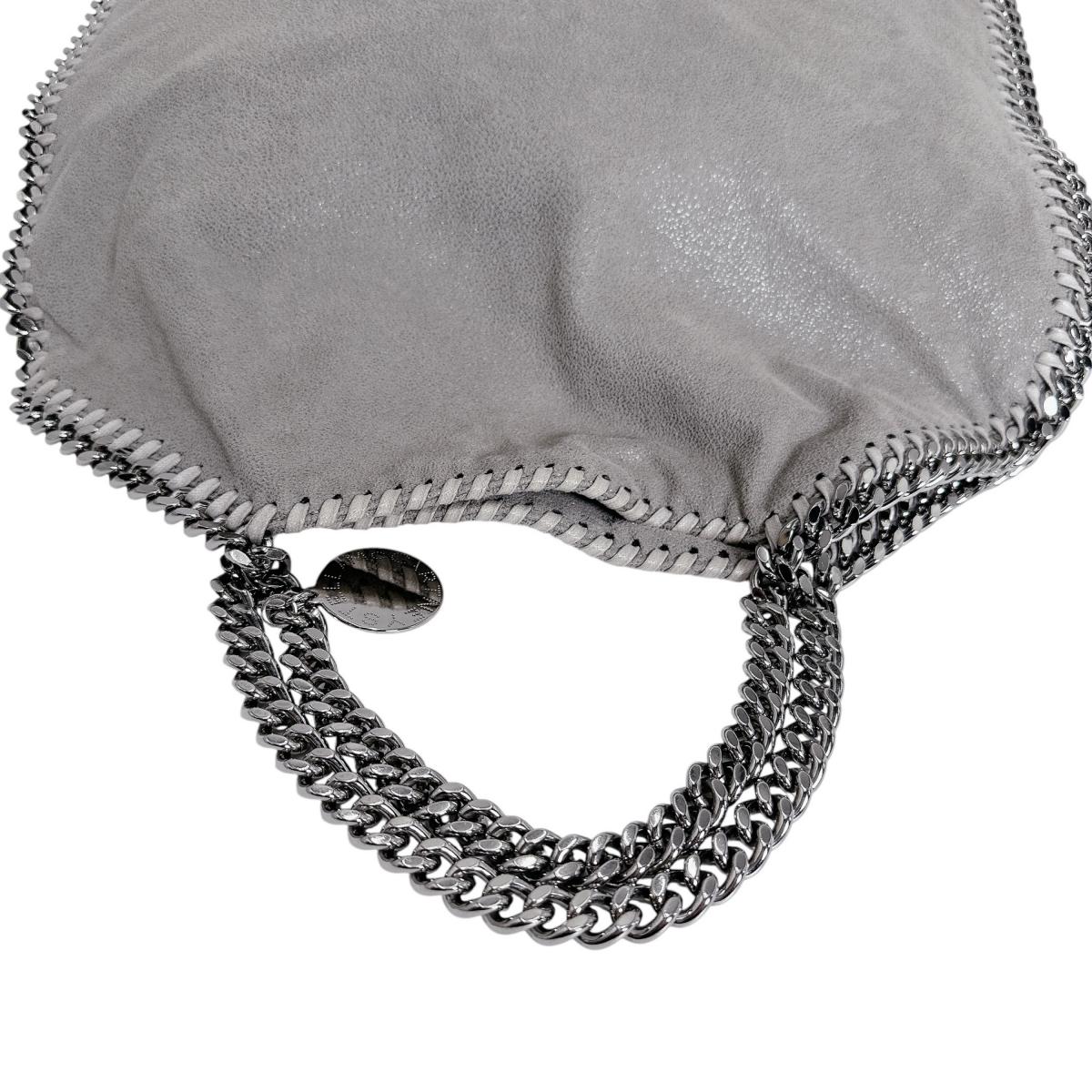 ステラマッカートニー Stella McCartney トートバッグ
 ハンドバッグ フォールドオーバートート ファラベラ 234387 W9132 SU16R ライトグレー 【SS】
 【中古】