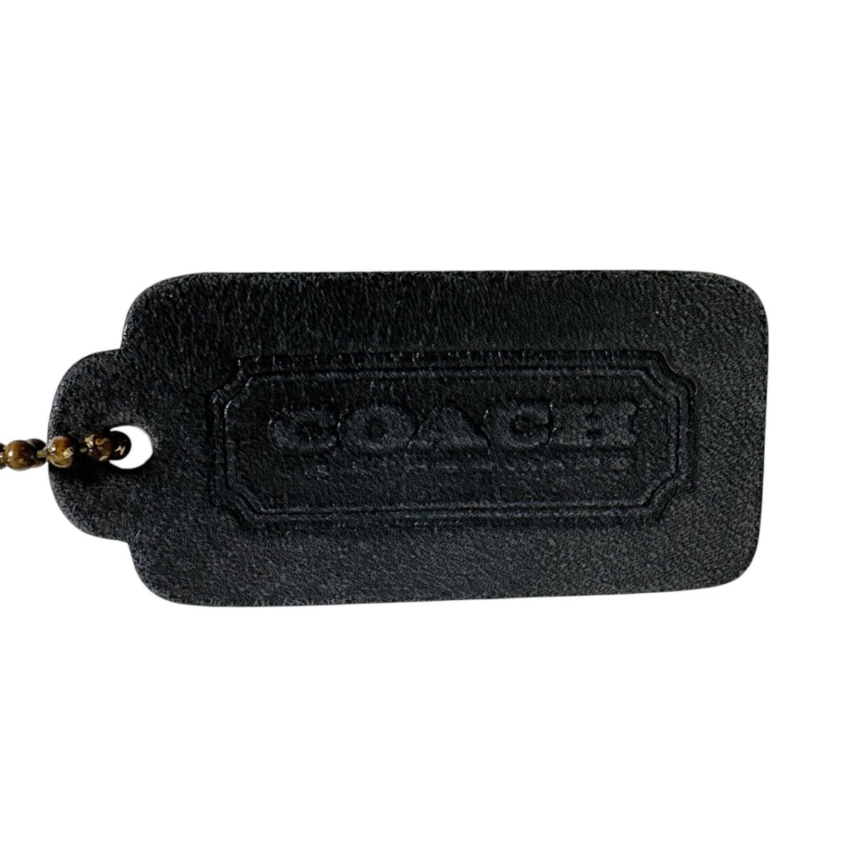 コーチ COACH ショルダーバッグ
 ターンロック オールドコーチ ヴィンテージ レザー 107 ネイビー 【SS】
 【中古】
