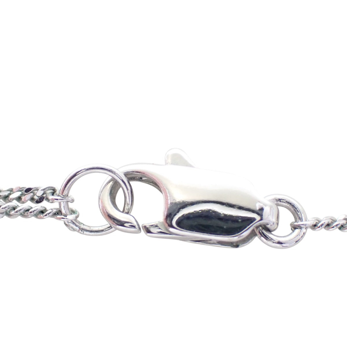クリスチャンディオール Christian Dior ネックレス
 ネックレス ラインストーン リボンモチーフ ステンレススチール シルバー 【SS】
 【中古】